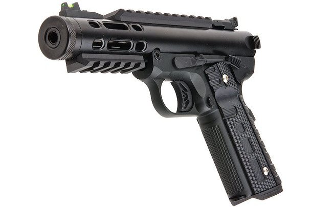 WE 1911 Galaxy Green Gas Airsoft Pistol - Black Slide with Black Frame