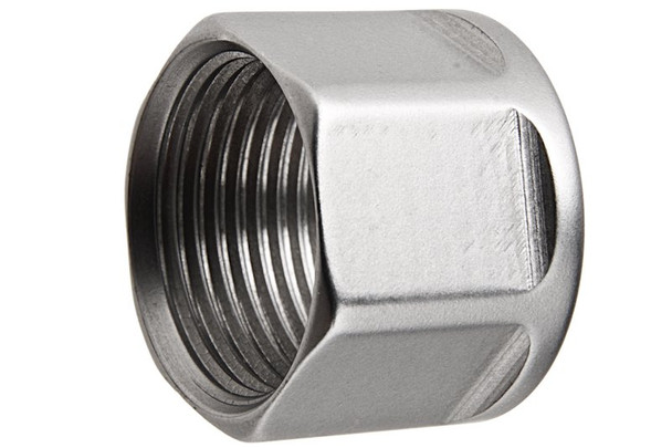 5KU Threaded Barrel Protector (Hexagon) - 14mm CCW (Silver)
