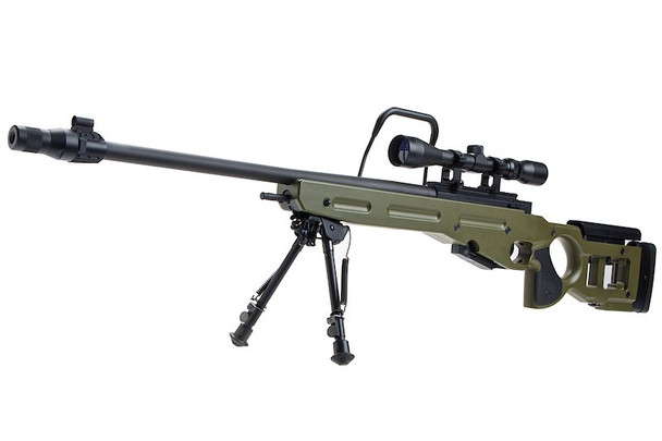 Snow Wolf SV-98 Airsoft Sniper Rilfe with Bipod & Scope - OD (SW025) (Spring Power)