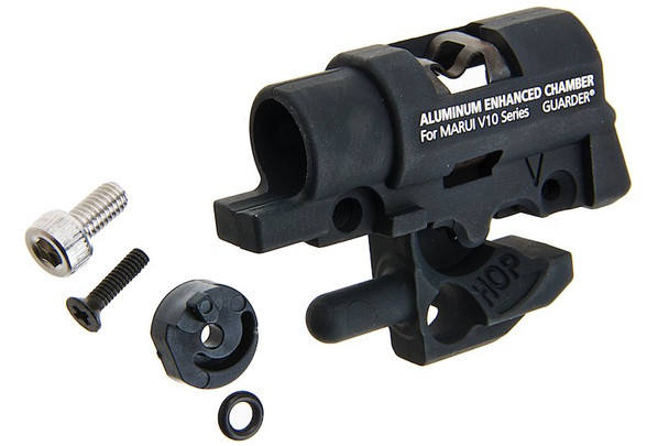 Guarder Enhanced Hop-Up Chamber Set for Tokyo Marui V10 GBB Airsoft - Black