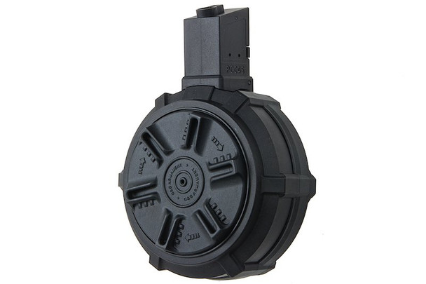 G&G PCC45 Drum Magazine (1500 rounds Airsoft Magazine, Black)