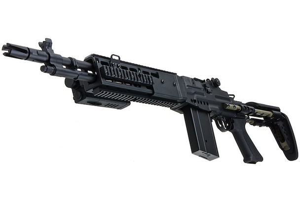 CYMA M14 EBR AEG Enhanced Battle Airsoft AEG Rifle - Black (Metal) (CM032G-BK)