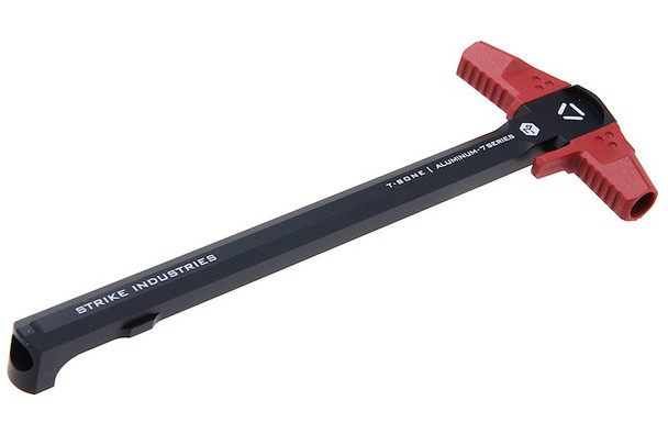 Strike Industries T-Bone Charging Handle - BK/RED