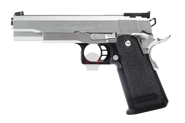 Tokyo Marui Hi Capa 5.1 Stainless Green Gas Airsoft Pistol - Silver