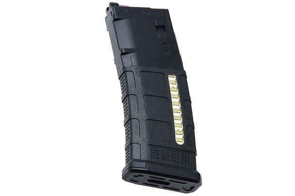 Army x T8 Tokyo Marui MWS Magazine (P30) with Window (35 rounds Airsoft Green Gas Magazine) - Black