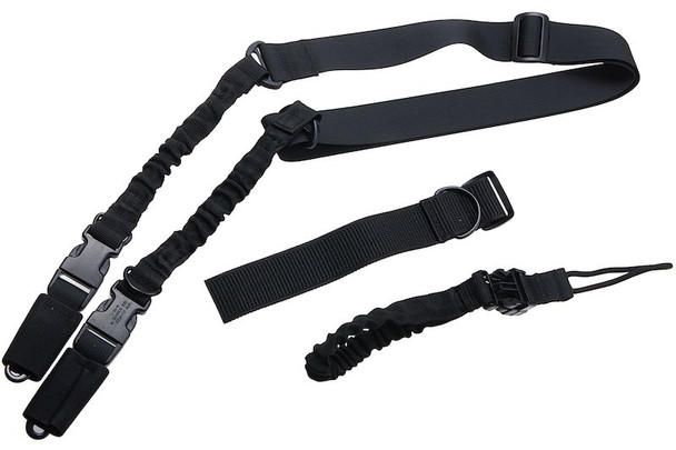 Classic Army Tactical Three Point Sling for M133 / M249 - BK