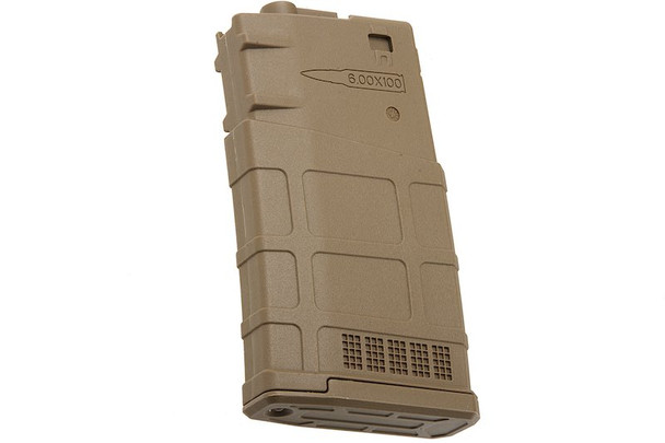 ARES AR308 Magazine (130 rounds Airsoft AEG Magazine) Compatible with SR25-M110 Series - Dark Earth
