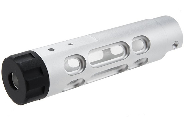 Narcos Airsoft Action Army AAP01 GBB Airsoft Front Barrel Kit (Type 2) (CNC Aluminum 6061) - Silver