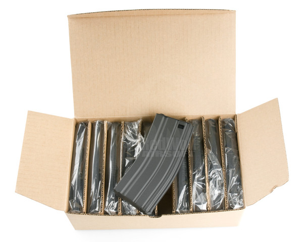 G&P M4 Magazine (130 rounds AEG Magazine) - 10pcs/box (Grey)
