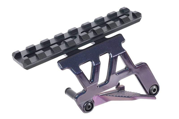 Nine Ball Aluminum Optic Base Mount NEO - ZANSHIN for Tokyo Marui Hi Capa 5.1 / 4.3 GBB - Murasaki Purple