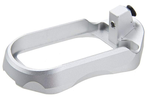 5KU Action Army AAP01 GBB Airsoft Magwell (CNC, Type 2) - Silver