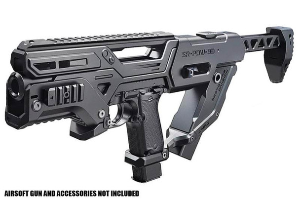 SRU M93R PDW Kit for KWA M93R GBB / Tokyo Marui M93R AEP (Black)