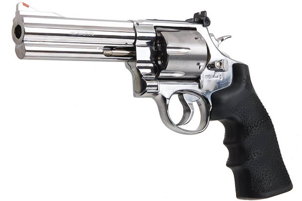 Umarex S&W 629 Airsoft Revolver CO2 (5 inch, Black Grip, 6mm Version) - Silver (by WinGun)