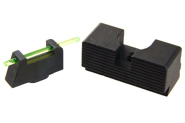 Pro Arms VFC Glock Fiber Optic Steel Sight (CNC) for Umarex G19x / G19 Gen 4 / G45 GBB Airsoft (TT Style)