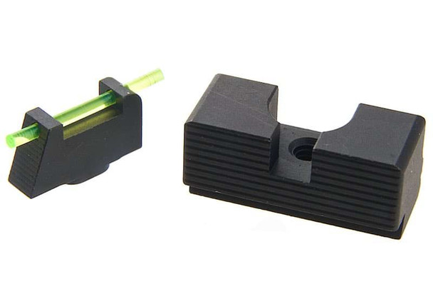 Pro Arms VFC Glock Fiber Optic Steel Sight for Umarex G17 Gen 3, G17 Gen 4, G19 Gen 3, G18C GBB Airsoft (TT Style)