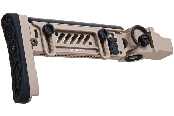 5KU GHK AKM GBBR Airsoft PT-5 Side Folding Stock - TAN