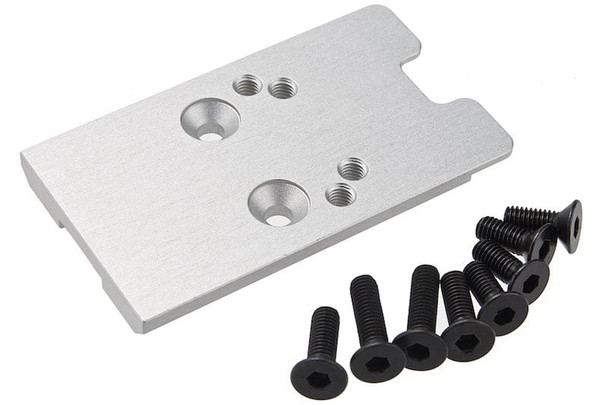 Revanchist Airsoft Novritsch SSP5 GBB Airsoft Red Dot Plate (RMR and Vector Type) - Silver
