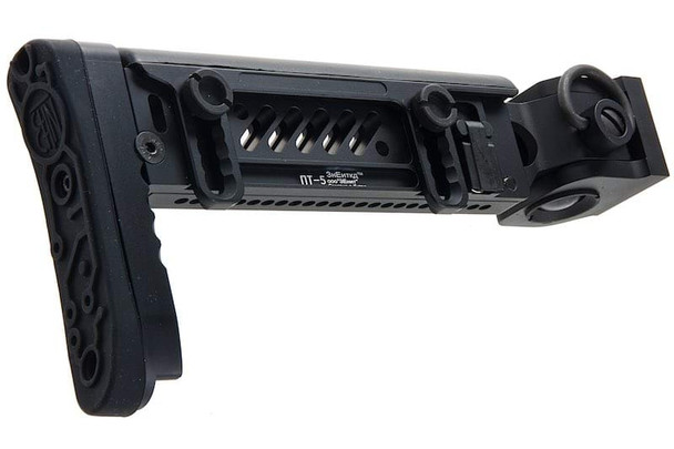 5KU Tokyo Marui AKM GBBR Airsoft PT-5 Side Folding Stock - Black