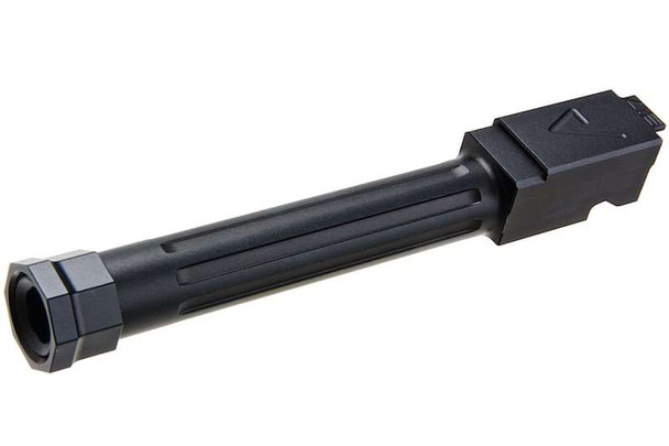 RWA Agency Arms Mid-Line Threaded Barrel for Tokyo Marui G17 Gen 3 GBB Airsoft (14mm CCW) - Black