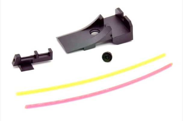 AIP Tokyo Marui Hi Capa 5.1 GBB Airsoft Front & Rear Sight (Fiber) Ver.3 (Aluminum)