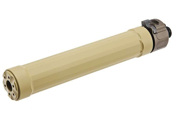 5KU Ryder9 Suppressor for CYMA MP5 Series (Come with CYMA Spec Flash Hider) - TAN