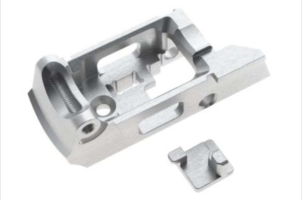 COWCOW Technology Action Army AAP01 GBB Airsoft Enhanced Trigger Housing (Aluminum, Silver)