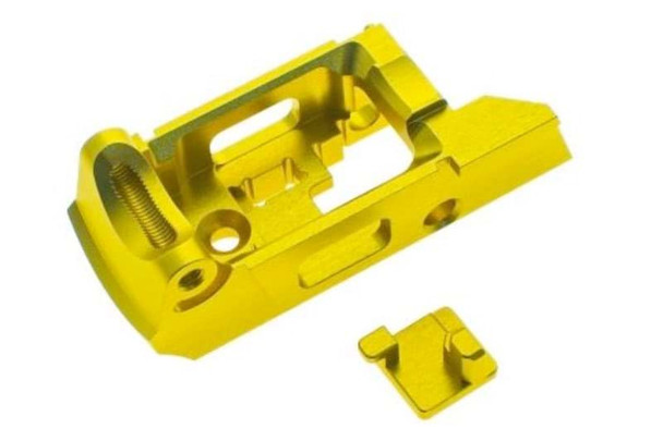 COWCOW Technology Action Army AAP01 GBB Airsoft Enhanced Trigger Housing (Aluminum, Gold)
