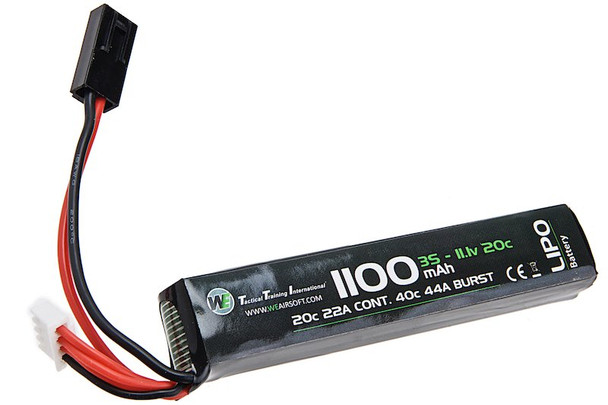 WE Lipo Battery 11.1v 1100mAh (20C) Stick Type