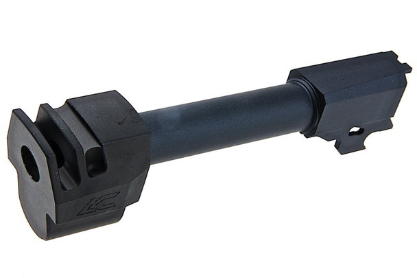 Revanchist Airsoft SIG Sauer M17/M18 GBB AC Style Compensator w/14mm CCW Threaded Outer Barrel (CNC, BK)