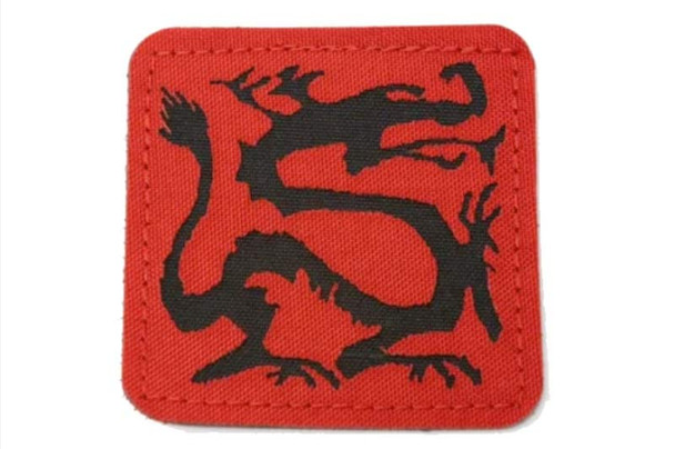 Ronin Tactics Dragon Nylon Logo Patch (Limited Edition, Red)