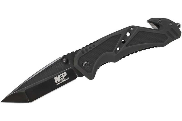 Smith & Wesson M&P Tanto Folding Rescue Knife - Black (SWMP11B)