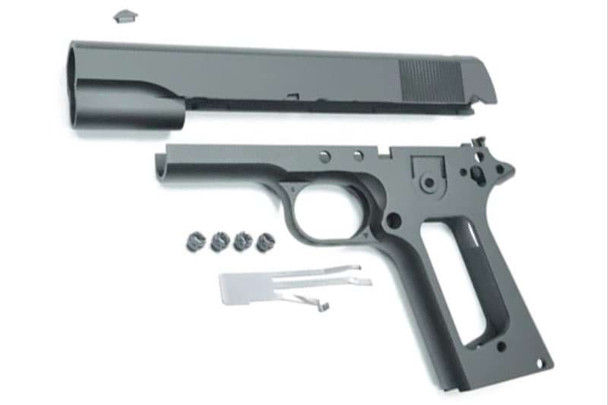 Guarder Tokyo Marui 1911 Series '70 GBB Airsoft Slide & Frame (Aluminum, No Marking, Black)
