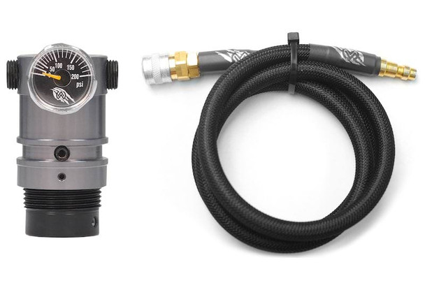 Wolverine Airsoft HPA Systems STORM Category 5 Regulator OnTank with Remote Line - Black