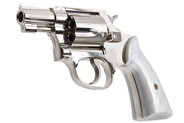 Tanaka S&W M36 2 inch Square Butt Travis Model Gas Revolver - Nickel Finish