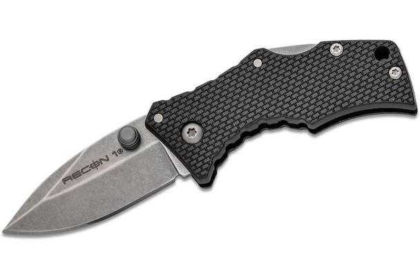 Cold Steel Micro Recon 1 Spear Point Knife (Stonewashed) (CS-27DS)