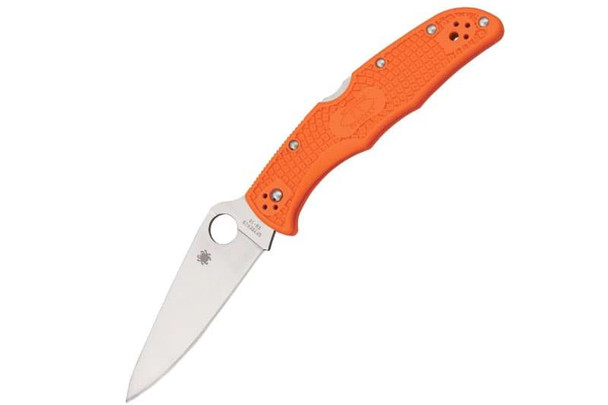 Spyderco Endura 4 FRN Flat Ground Knife - Orange (C10F)