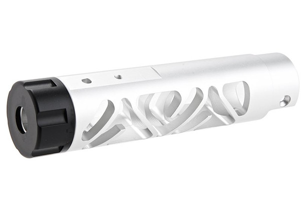 Narcos Airsoft Action Army AAP01 Front Barrel Kit (Type 6) (CNC Aluminum 6061) - Silver