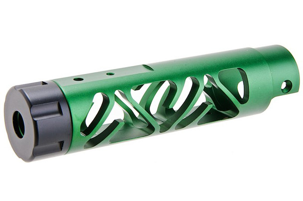 Narcos Airsoft Action Army AAP01 Front Barrel Kit (Type 6) (CNC Aluminum 6061) - Green