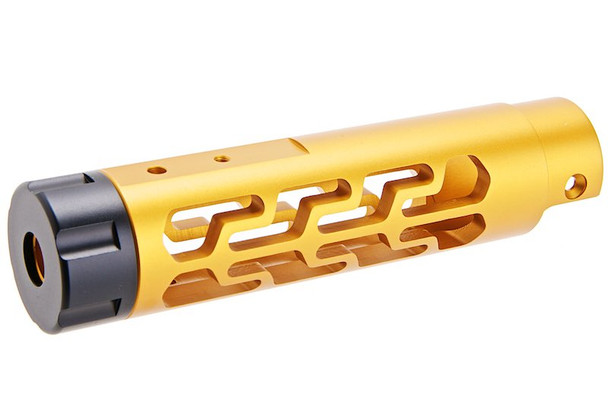 Narcos Airsoft Action Army AAP01 Front Barrel Kit (Type 7) (CNC Aluminum 6061) - Gold