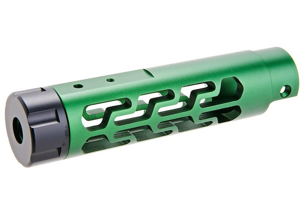 Narcos Airsoft Action Army AAP01 Front Barrel Kit (Type 7) (CNC Aluminum 6061) - Green