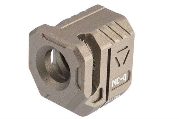 Strike Industries Strike Mico Threaded Comp Airsoft - QUAD (FDE, 14mm CCW)