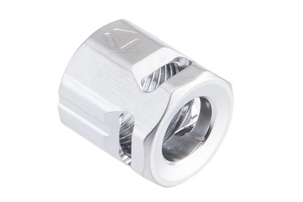 Strike Industries Strike Mico Threaded Comp Airsoft - CIRCLE (Chrome, 14mm CCW)