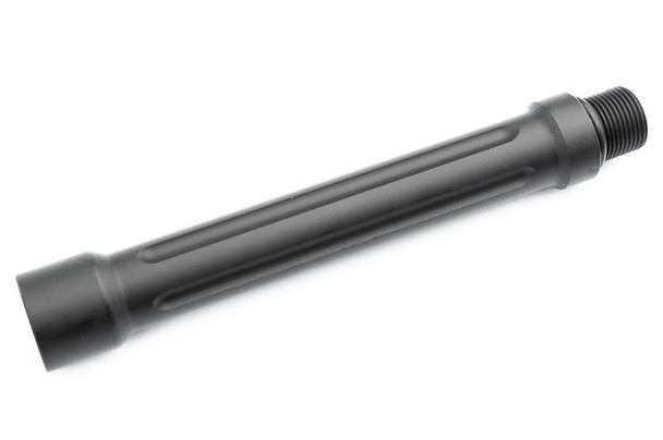 Maple Leaf 5.1 Inch Outer Barrel for M4 AEG Airsoft 180mm Inner Barrel - Black (CNC Aluminum, 14mm CCW)
