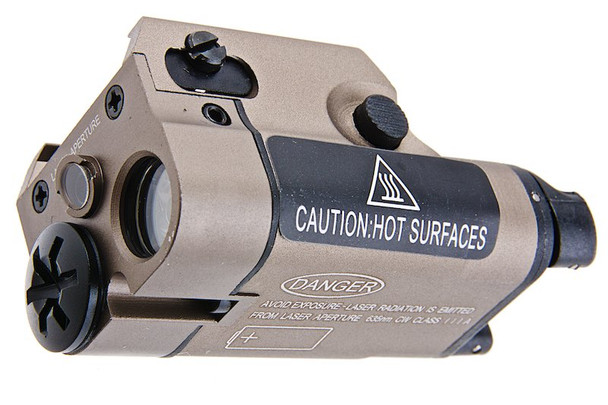SOTAC XC2 Flashlight / Weapon Light with Red Laser - DE