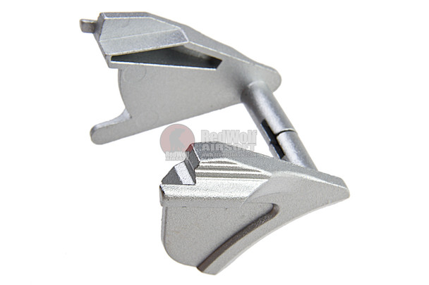 Nine Ball Custom Safety Lever (Double) for Tokyo Marui Hi-Capa 5.1/4.3 GBB - Silver