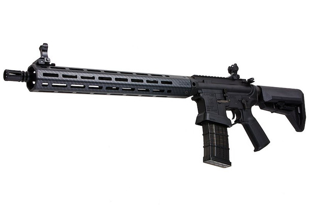 EMG Lancer Systems Licensed L15 Defense AEG Airsoft M4 Rifle (Faux Carbon Handguard /15inch) by King Arms