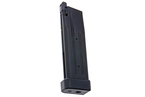 Alpha Parts Tokyo Marui Hi Capa Airsoft Green Gas Magazine (31rounds, CNC Aluminum, Black)