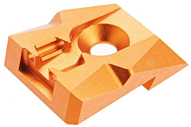 Dr. Black Tokyo Marui Hi Capa 4.3 Fiber Optic Rear Sight (Aluminum, Orange)