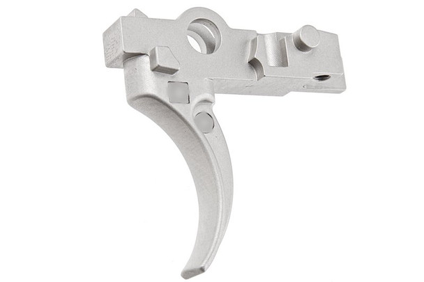 BJ TAC Tokyo Marui M4 MWS GBBR Trigger - Silver (BC* Style, Steel)