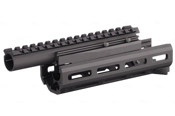 Hephaestus Tokyo Marui AK GBBR Handguard Set (6.5 inch M-Lok) w/Railed Gas Tube (Type III Hard-coat Anodized)
